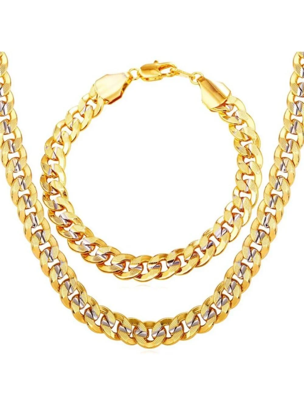 Men's Waterproof Stainless Steel Cuban Link Chain Necklace - Stylish Curb Design